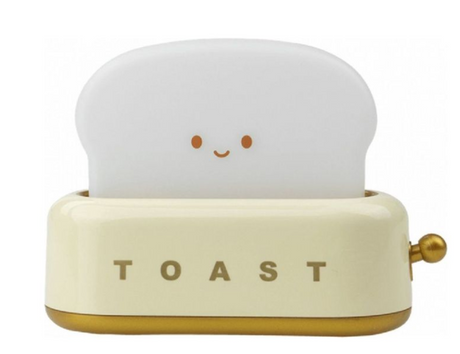 Toast Nachtlampje – Broodrooster Bedlampje voor Kinderkamer – Schattig & Oplaadbaar