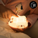 Actie Bedlampje Nachtlampje - Schattig Schaapje - USB oplaadbaar - met Timer