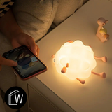 Actie Bedlampje Nachtlampje - Schattig Schaapje - USB oplaadbaar - met Timer