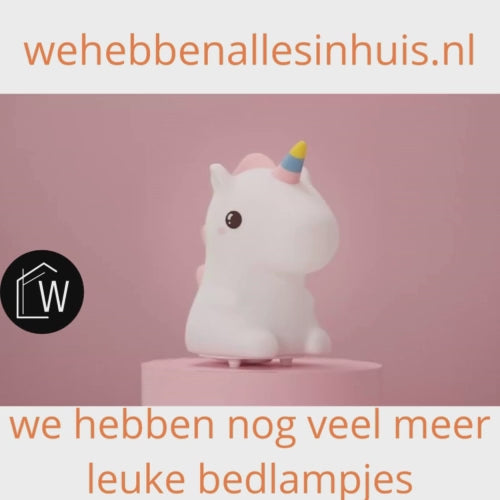 Actie Bedlampje Nachtlampje  - Enige Eenhoorn - Meer Kleuren led