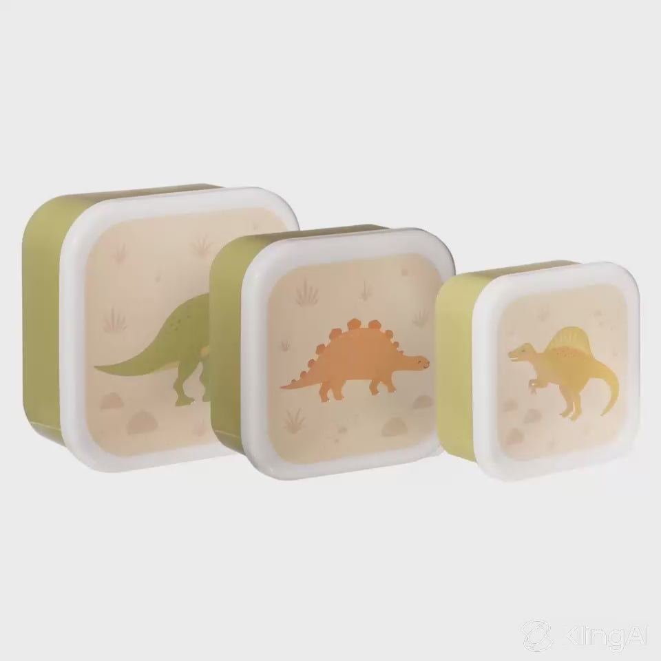Desert Dino lunchboxen - set van 3 - Sass & Belle Europe - Lief en Leuk - Cadeautip