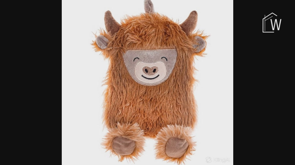 Video Schattige Schotse Hooglander Warmwaterkruik van Sass & Belle Ideaal Pluche Cadeau voor Kinderen