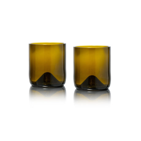 Short Tumbler 2-pack elegante drinkglazen gemaakt van gerecycled wijnglas