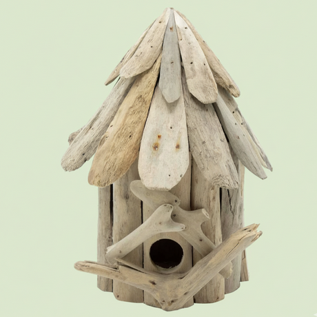 Unique Driftwood Birdhouse | Perfect Gift for Garden Lovers | Handmade and Durable | Quality from Recycled Wood