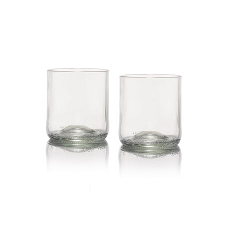 Short Tumbler 2-pack elegante drinkglazen gemaakt van gerecycled wijnglas