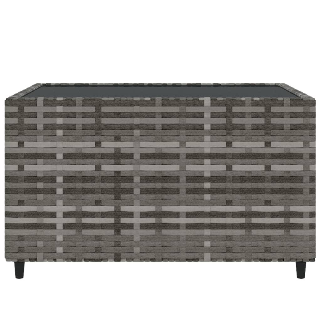 4-Delige Loungeset Met Kussens Poly Rattan Grijs - wehebbenallesinhuis.nl