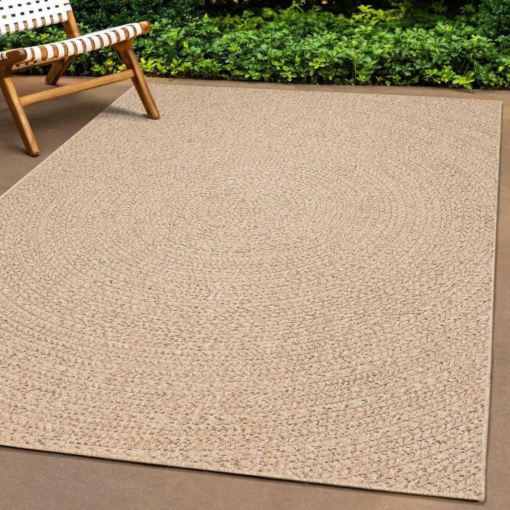 Vloerkleed 120X170 Cm Voor Binnen En Buiten Jute Look - wehebbenallesinhuis.nl